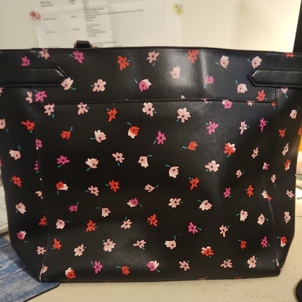 kate spade Black Floral Print Tote - Picture 10 of 16